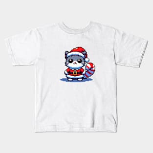 8 Bit Christmas Redcat Kids T-Shirt